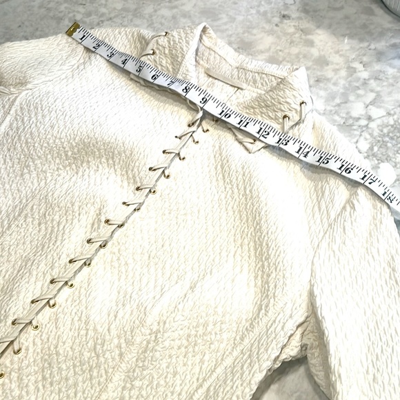 CHEBY Vintage Sporty Cream Woman’s Blazer Size 16 EU 46 Made in Italy - Picture 10 of 11